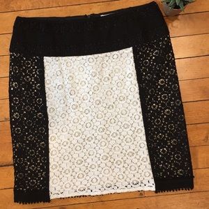 Black and white skirt